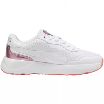 PUMA Moteriški Runtamed Platform GirlPower sportbačiai balti-auksiniai