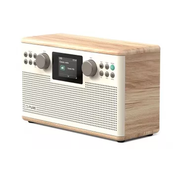 PURE ACOUSTICS Pure Classic H6 Skaitmeninis Radijas, DAB+/FM/Internet Radijas, Bluetooth, Cotton White/Oak (ES/JK)