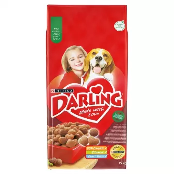 PURINA Darling Beef with Chicken sausi šunų ėdaras - 15 kg