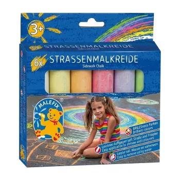 PUSTEFIX MALEFIX gatvės kreidelės, 6 vnt. pakuotė