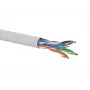 Q-LANTEC U/UTP Cat.6A tinklo kabelis, LSOH, Dca, 4x2x23 AWG, 10 Gb/s, pilka, 500 m