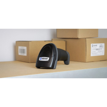 HDWR HD-LR66 1D/2D kodų skaitytuvas, Bluetooth ir 2,4 GHz, įkrovimo stotelė