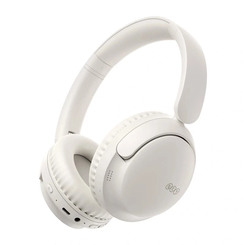 QCY H2S Lite White On-Ear Bluetooth ausinės