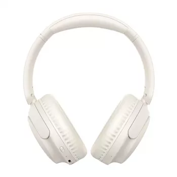 QCY H2S Lite White On-Ear Bluetooth ausinės
