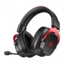 QCY Heroad VT200 Gaming ausinės – juodos su raudonomis detalėmis, 50 mm tvarkyklės, virtualus 7.1 garsas, RGB LED, USB-A