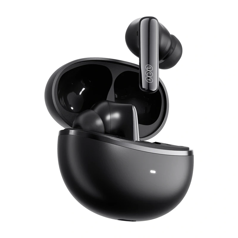 QCY HT18 Lite Bluetooth ausinės juodos spalvos