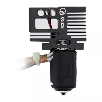 QIDI Bimetallic Hotend, skirtas Q2 serijai – varinis ir titaninis heatbreak, 0,4 mm žalvarinis antgalis, iki 300°C | ITwork.lt
