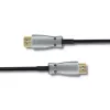 HDMI kabelis Qoltec 50472, 20 m, HDMI Type A, juodas/sidabrinis