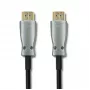 Qoltec 50474 HDMI 1.4 High Speed laidas su Ethernet, 30 m, auksuoti jungtys, triguba ekranuotė, juoda/sidabrinė