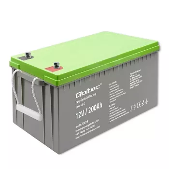 Qoltec 53079 giliojo ciklo gelio baterija 12V 200Ah (62,5 kg)