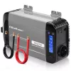 Qoltec grynosios sinusoidės inverteris 12V į 230V 500W/1000W su LCD, USB, USB-C, suderinamas su LiFePo4/GEL/AGM