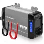 Qoltec grynosios sinusoidės inverteris 12V į 230V 500W/1000W su LCD, USB, USB-C, suderinamas su LiFePo4/GEL/AGM
