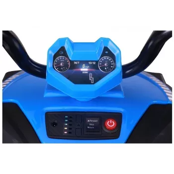QUAD LOCK S601 baterijomis varomas visureigis su EVA ratais ir LED šviesomis Mėlyna