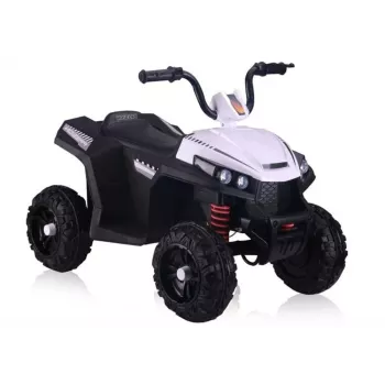 QUAD LOCK S601 baterijomis varomas visureigis su EVA ratais ir LED šviesomis, baltas