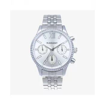 RADIANT MAN RA629701 Analog Quartz Watch 44,5mm Stainless Steel Black Dial Silver Milanese Mesh Strap