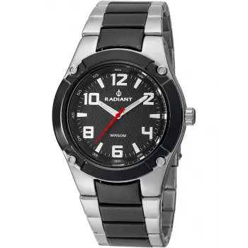 RADIANT Vyriškas laikrodis RA318201 (48 mm) – Nerūdijantis plienas, juodas ciferblatas, kvarcinis analoginis