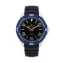 RADIANT Vyriškas laikrodis RA503602 (46 mm) – juodas ciferblatas, juodas dirbtinės odos dirželis, kvarcinis analoginis