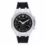 RADIANT RA651704 Vyrų analoginis kvarcinis laikrodis – 44mm nerūdijančio plieno, juodas ciferblatas, sidabrinė apyrankė