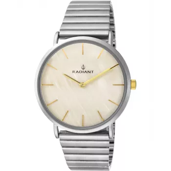 RADIANT Moteriškas Laikrodis RA475203 38mm Rožinio Aukso Milanezės Tinklelio Apyrankė Baltas Ciferblatas