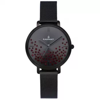 RADIANT Moteriškas Laikrodis RA525608 36mm Rožinio Aukso Spalvos Nerūdijančio Plieno Tinklinė Apyrankė Kvarcinis