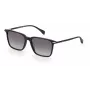 RAG&BONE RNB5028GS8075 Vyriški kvadratiniai akiniai nuo saulės, juodas acetatinis rėmelis, pilki gradientiniai lęšiai, 55 mm