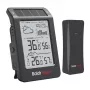 RAINPOINT BALDRTHERM B0596WT2H2P-V1 Saulės energija varoma orų stotis su belaidžiu lauko jutikliu, juoda
