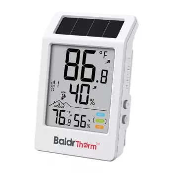 RAINPOINT BALDRTHERM B0707 saulės energija varomas termo-higrometras su lauko jutikliu