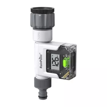RainPoint Digital Water Flow Meter su dideliu LCD ekranu, G3/4 inch sriegis, IPX6