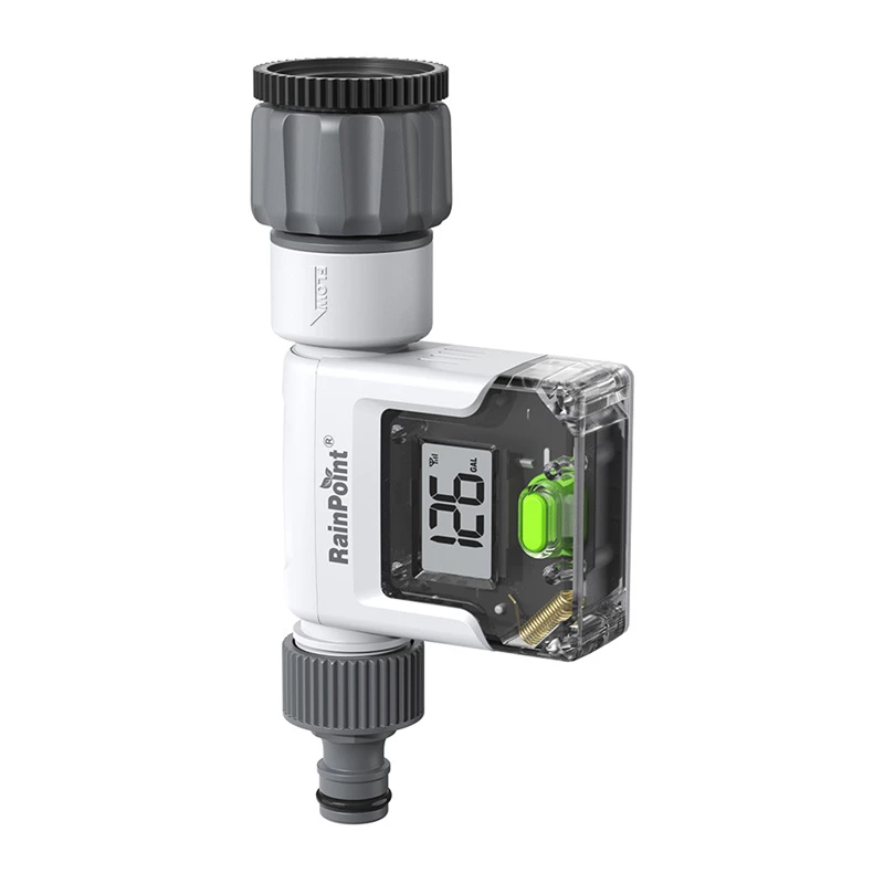 RainPoint Digital Water Flow Meter su dideliu LCD ekranu, G3/4 inch sriegis, IPX6