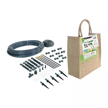RAINPOINT Lašelinio ir rūko laistymo sistema 15m 1/2 inch 50 emiterių juoda