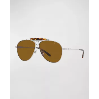 RALPH LAUREN MAN RL70789001336 Akiniai Matiniai Juodi Pilkas Gradientas 61/18/137 mm