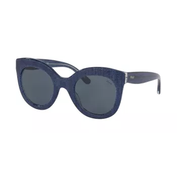 Ralphas Laureno moteriški akiniai nuo saulės PH4148-578787 Havana acetato rėmelis rudi gradientiniai lęšiai 49mm