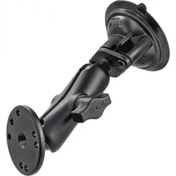 RAM Mounts siurbtuko laikiklis su AMPS adapteriu - B-Ball (1 colio), deimanto formos pagrindo plokštė, vidutinė ranka, apvali pagrindo plokštė (RAM-B-166-202U)