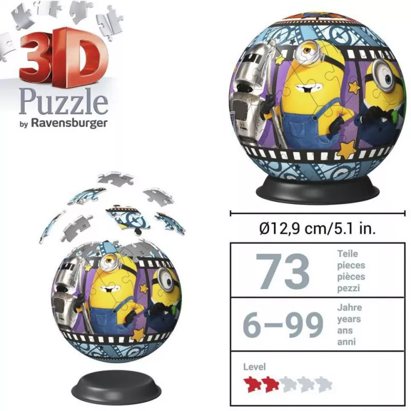 RAVENSBURGER 3D Puzzleball Minions 3 - 72 Details