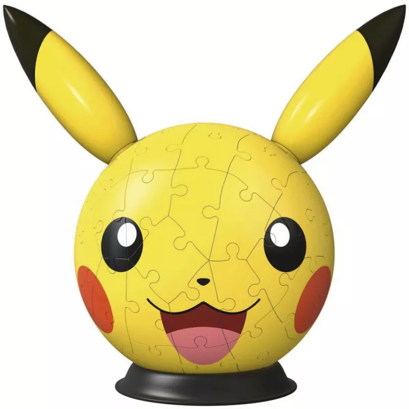 Ravensburger 3D Puzzleball Pokémon Pikachu su Ausytėmis - 54 detalės