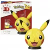 Ravensburger 3D Puzzleball Pokémon Pikachu su Ausytėmis - 54 detalės