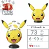 Ravensburger 3D Puzzleball Pokémon Pikachu su Ausytėmis - 54 detalės