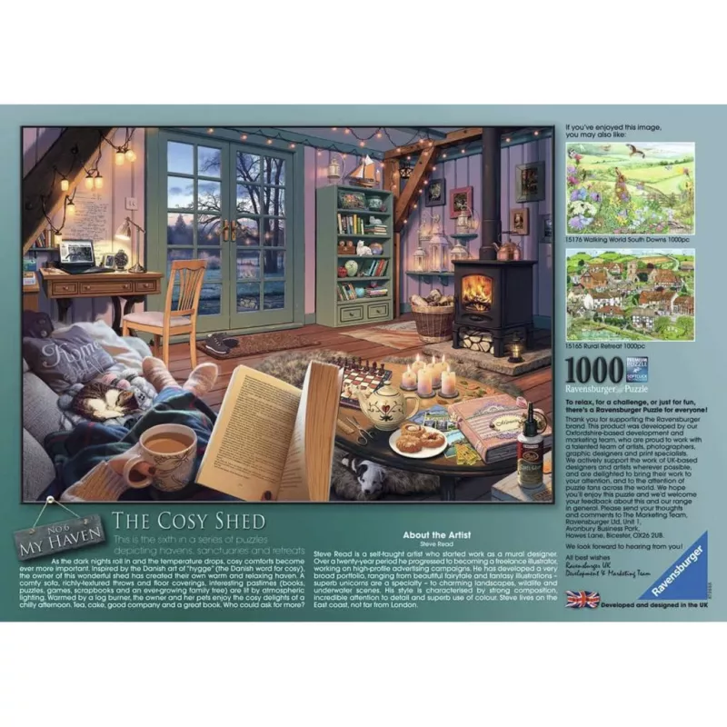 RAVENSBURGER Puzzle My Haven Cozy Garden Shed (1000 vnt.)