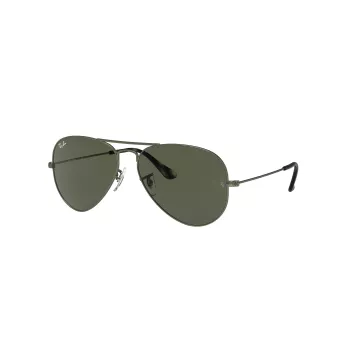 Ray-Ban Aviator Classic Akiniai RB3025 55/14/135 mm Auksiniai/Žali