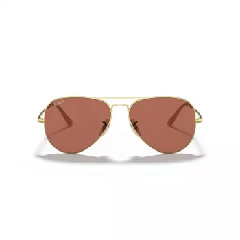 Ray-Ban Aviator Metal II Akiniai RB3689 Auksiniai Šviesiai Mėlynas Gradientas 58mm Unisex