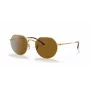 Ray-Ban Frank RB3565 Unisex Akiniai 53/20/145 mm Auksiniai Rudi