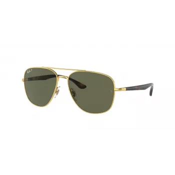 Ray-Ban Frank Akiniai RB3683 Auksinis Metalas Žalia G-15 56mm Unisex