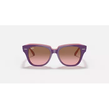 Ray-Ban Junior RB9186S711814 Akiniai - Kvadratinis Rėmelis, Tamsiai Mėlyni Lęšiai, 46mm