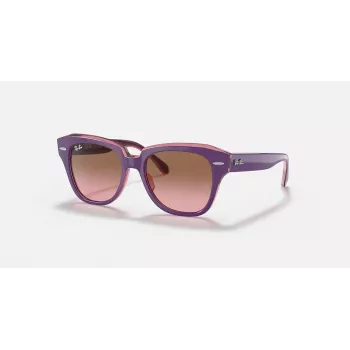 Ray-Ban Junior RB9186S711814 Akiniai - Kvadratinis Rėmelis, Tamsiai Mėlyni Lęšiai, 46mm