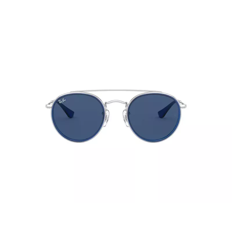 Ray-Ban Junior RJ9647S212804 Vaikiški Akiniai Nuo Saulės - Blizgantys Juodi/Pilki - 46/21/130 mm