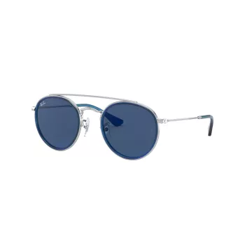 Ray-Ban Junior RJ9647S212804 Vaikiški Akiniai Nuo Saulės - Blizgantys Juodi/Pilki - 46/21/130 mm