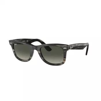 Ray-Ban Original Wayfarer Classic Akiniai RB2140-136071 Skaidrus Pilkas Rėmas Pilki Gradientiniai Lęšiai 55/18/145 mm