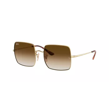 Ray-Ban RB1971-914751 Square 1971 Akiniai - Poliruoto Aukso Rėmelis, Rudas Gradientinis Stiklas, 54mm
