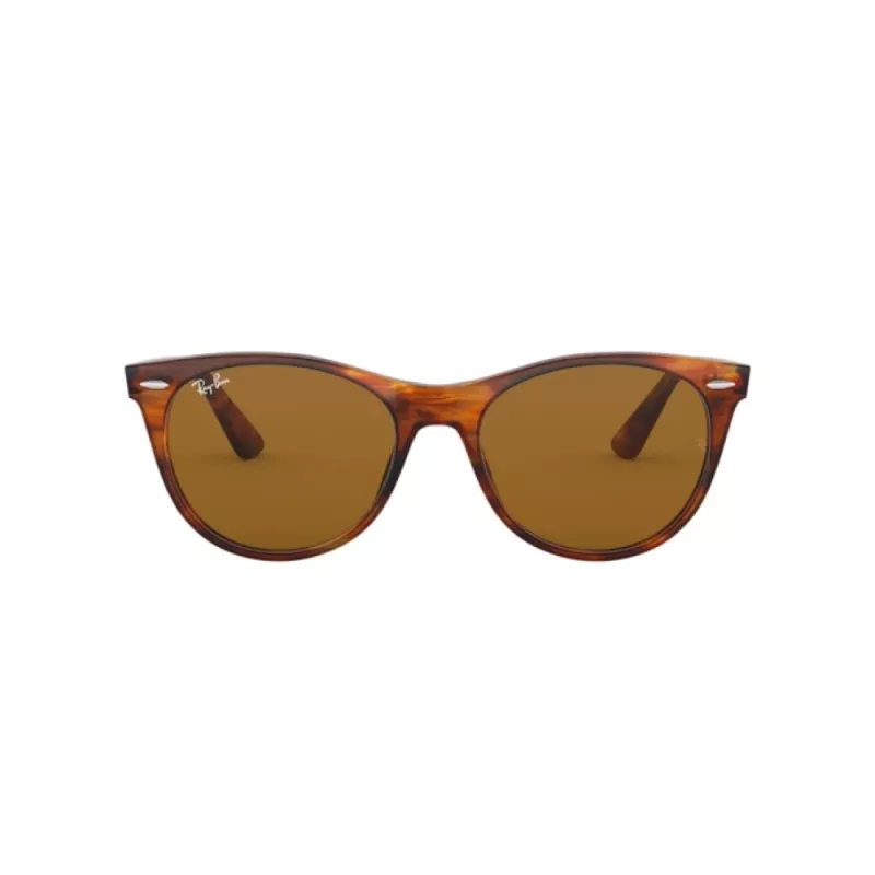 Ray-Ban RB2185 Wayfarer II akiniai Striped Havana Brown Gradient 52mm