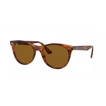 Ray-Ban RB2185 Wayfarer II akiniai Striped Havana Brown Gradient 52mm